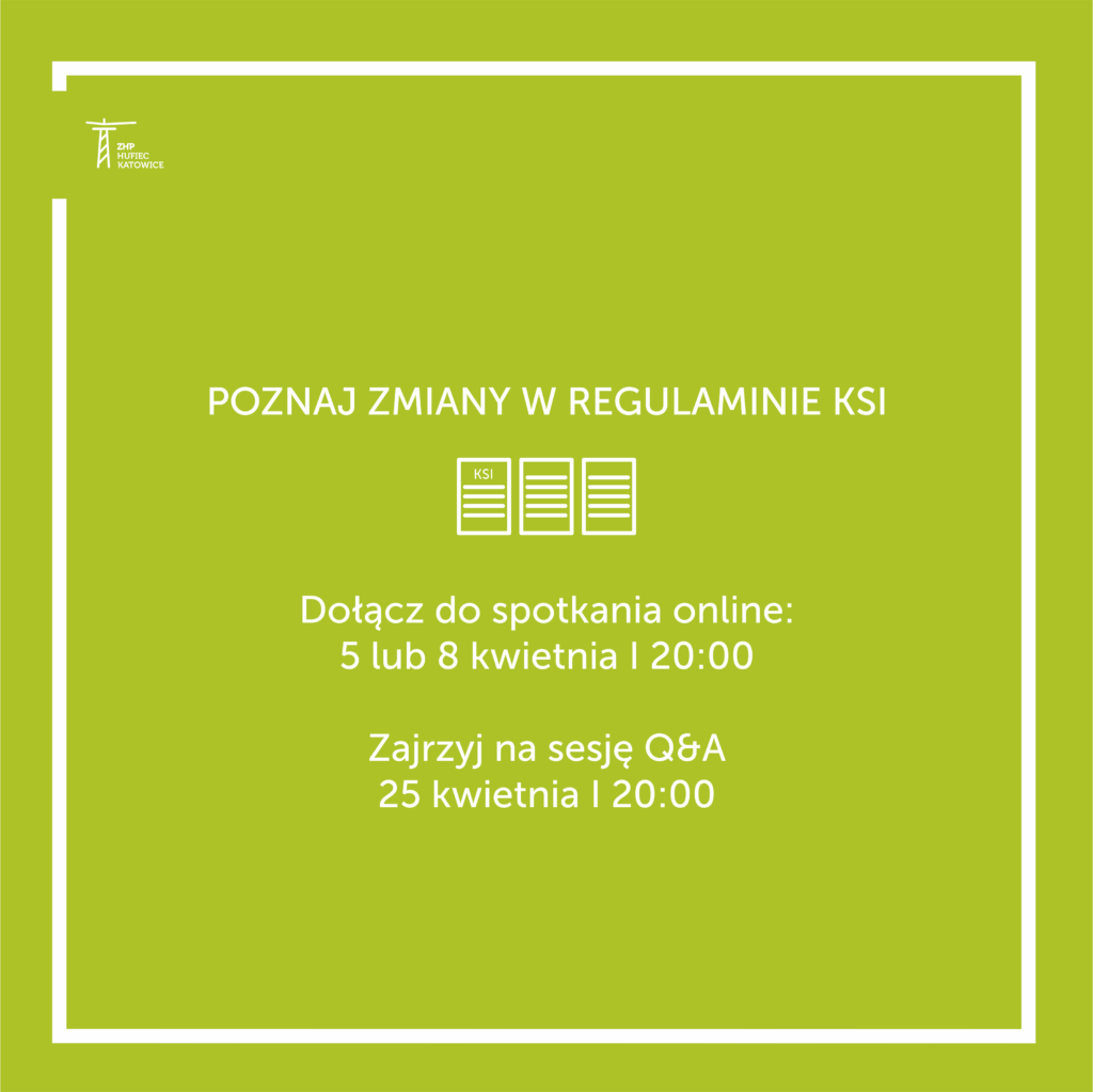 Zmiany w regulaminie KSI